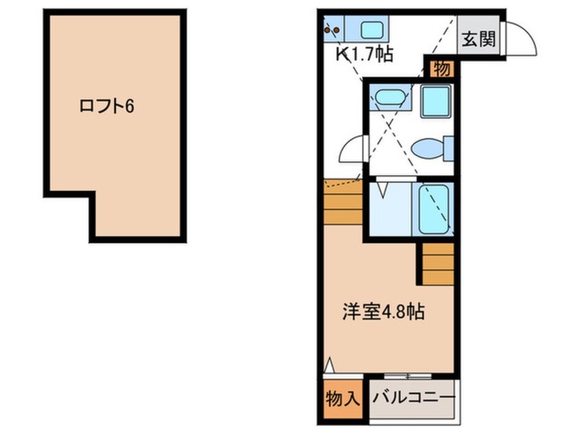 間取図 エスパシオ　フルーレ南大橋