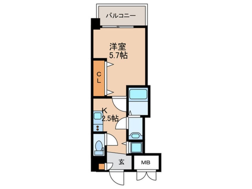 間取図 ギャラクシー南福岡駅前