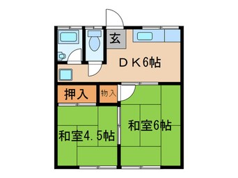 間取図 コーポマタケC