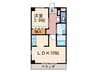 ラルーチェ　サンリッチ 1LDKの間取り