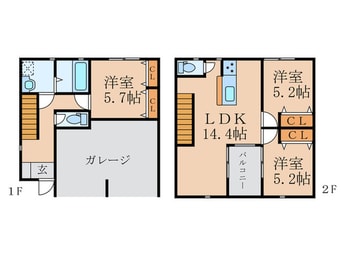 間取図 ブルーマリヌA棟