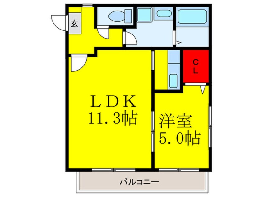 間取図 ステラ白木原