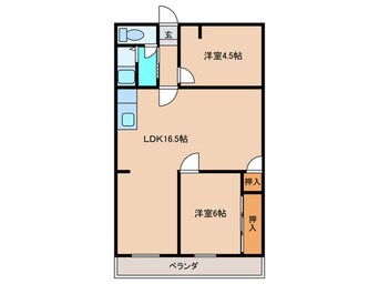 間取図 パシフィック古賀