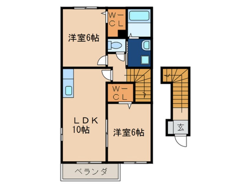 間取図 コスモガ－デン