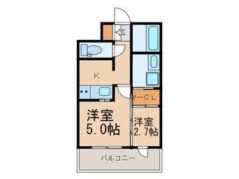 間取図 ｴﾝｸﾚｽﾄ博多駅前ＡＲＴ（1208）