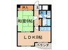 レイズ高須 1LDKの間取り