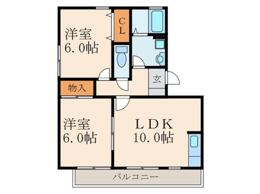 間取図 グローリー中村