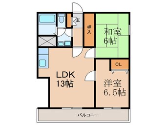間取図 ル－セント白木原