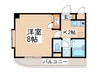 リ－ブラ都府楼弐番館 1Kの間取り