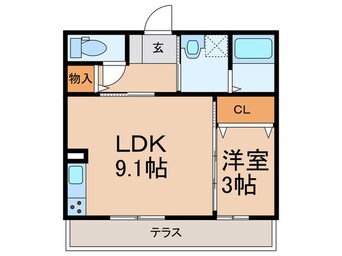 間取図 D-room　KasumiⅡ