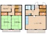 コスモハイツ川原 3LDKの間取り