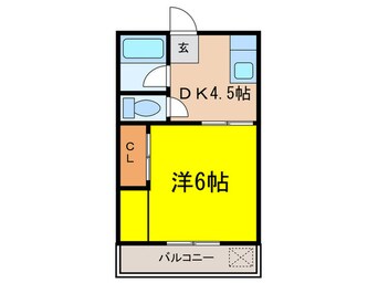 間取図 コーポ石橋