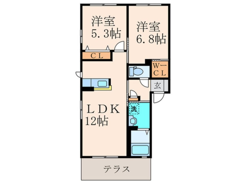 間取図 ブル－ハイム彩Ｃ