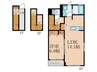 ボスカート　C.Ⅱ 1LDKの間取り