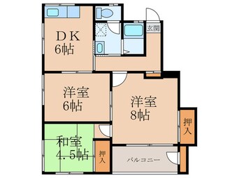 間取図 コーポ前弘