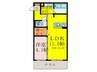 ＯＭＫ東大利 1LDKの間取り