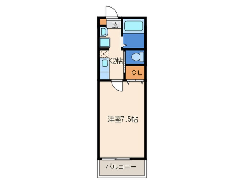 間取図 グランディ－ル・Ｔ