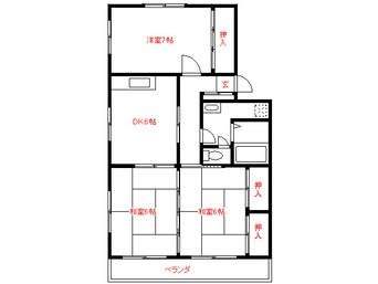 間取図 三浦第１ビル