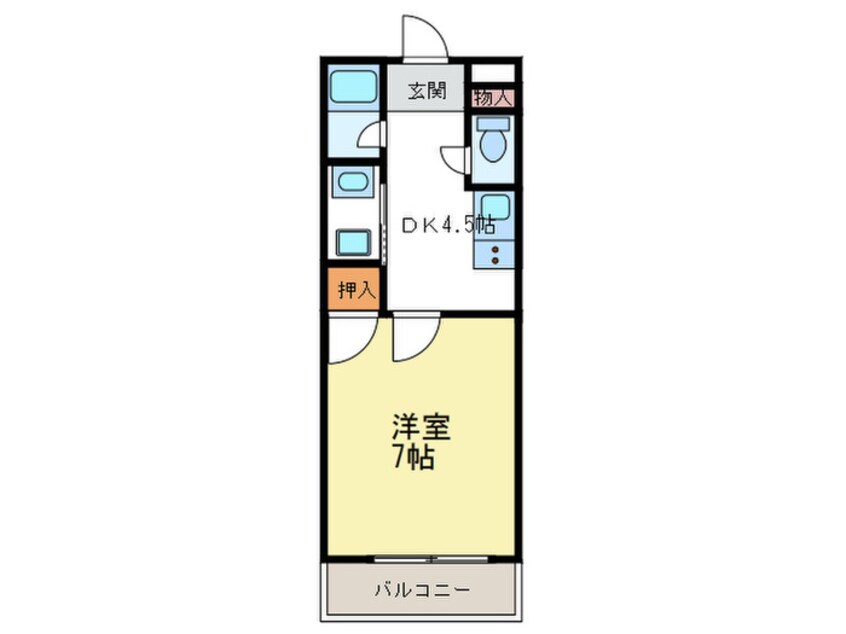 間取図 ヒューゲル多賀