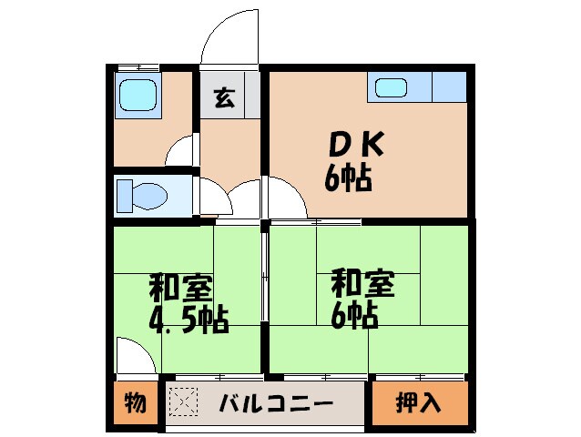 間取り図 コーポかおり