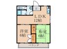 美萩野ハイツ 2LDKの間取り