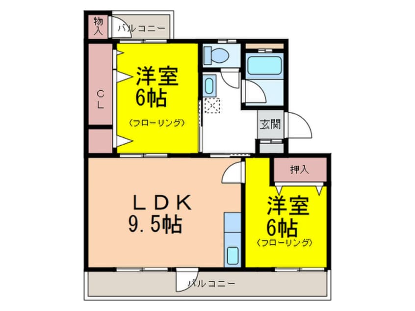 間取図 金久ビル３００棟