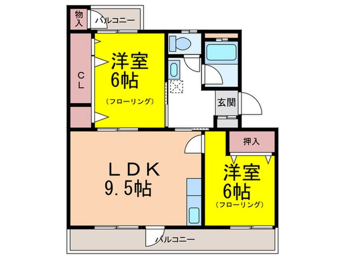 間取り図 金久ビル３００棟