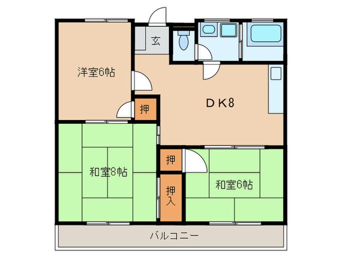 間取り図 コーポのなか