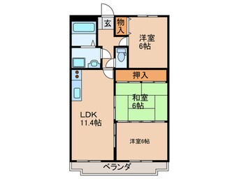 間取図 クレセントパレス