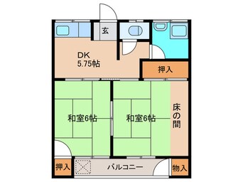 間取図 中ノ庄アパート