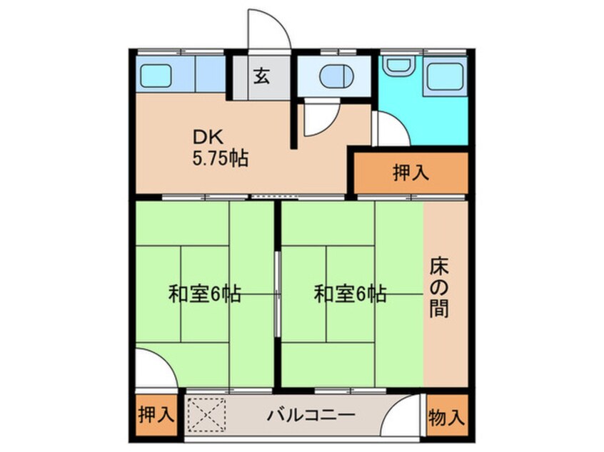 間取図 中ノ庄アパート