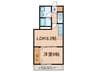 フェリ－チェ原町 1LDKの間取り