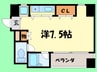 シティパレス天神南 1Rの間取り