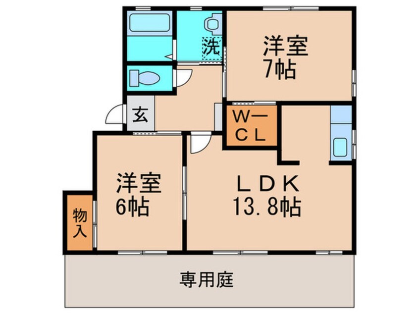 間取図 ディアス・ひびきの　Ａ棟