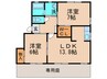 ディアス・ひびきの　Ａ棟 2LDKの間取り