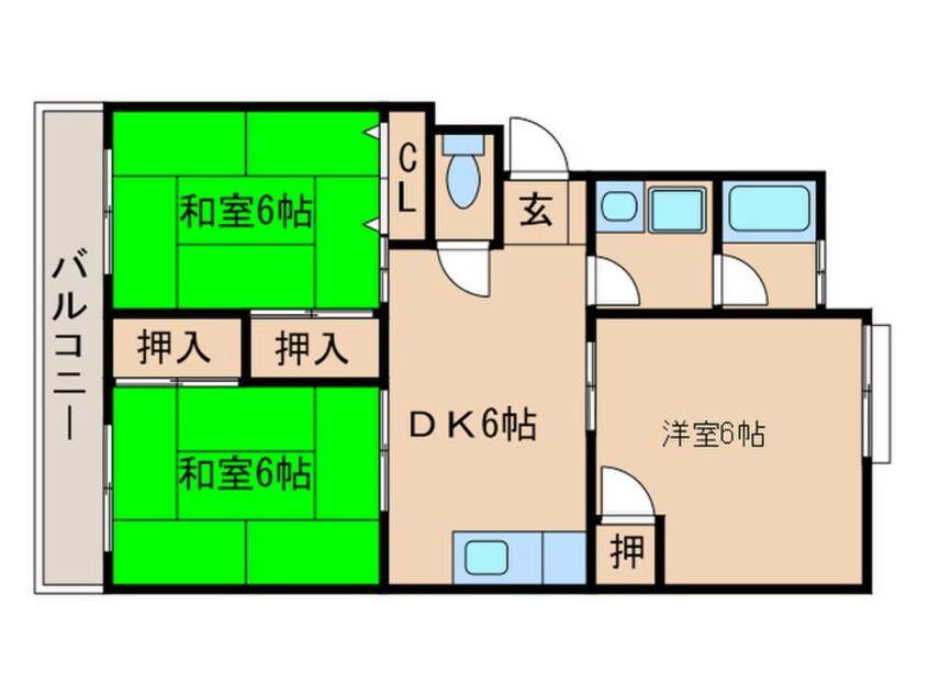 間取図 サンハイツＡ