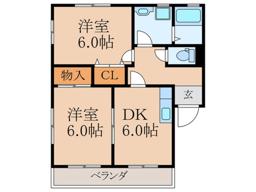 間取図 ハイツアベニュ－ヤマガ