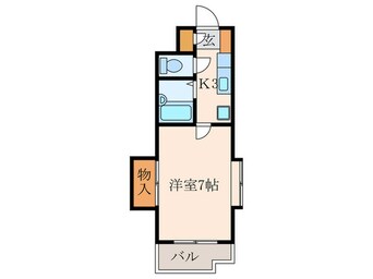 間取図 シャトレ片野Ⅲ(405)