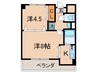 グレイス中井 2Kの間取り