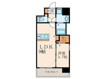 間取図 SOLUNA旦過　ﾏｰｹｯﾄﾌﾟﾚｲｽ