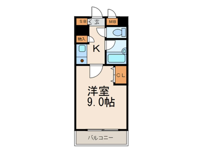 間取図 エミリア博多