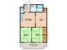 グッタ－プラッツ緑ヶ丘２番館 3DKの間取り