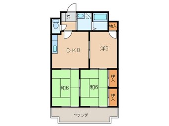 間取図 グッタ－プラッツ緑ヶ丘２番館