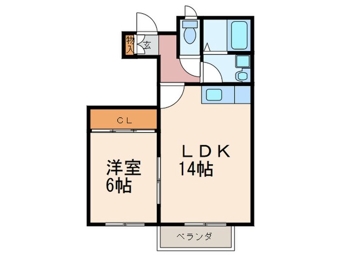 間取り図 ＡＬ　ＳＯＬＥ　Ｃ棟