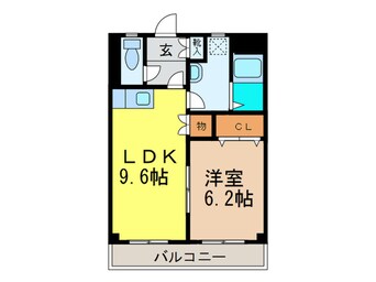 間取図 インポ－ト久留米ルビ－Ⅲ