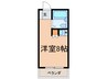 シティハイツＶＩＰ 1Rの間取り