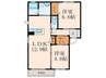 グランスペック芦屋 2LDKの間取り