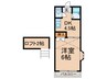 サンライズ京町 1DKの間取り