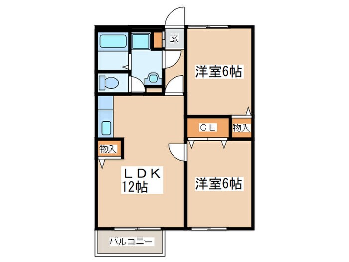 間取り図 サンヒルズＡ