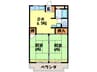 ツツミビル 2DKの間取り